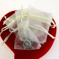 Simple Style Solid Color Organza Jewelry Packaging Bags sku image 9