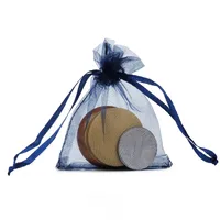 Simple Style Solid Color Organza Jewelry Packaging Bags sku image 13