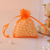 Simple Style Solid Color Organza Jewelry Packaging Bags sku image 16