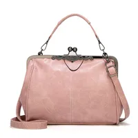 Women's Bag Handbag Shoulder Bag Crossbody Bag Women's Bag Clip Bag British Retro Postman Bag sku image 2