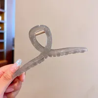 Grip Frosted New Hairpin Back Head Large Transparent Hair Claw Shark Clip Hairware Hairpin Hair Clip Female Summer sku image 31