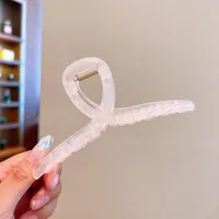Grip Frosted New Hairpin Back Head Large Transparent Hair Claw Shark Clip Hairware Hairpin Hair Clip Female Summer sku image 32