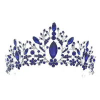 Wedding Crown Vintage Alloy Diamond Bridal Crown Baroque Princess Crown Jewelry sku image 3