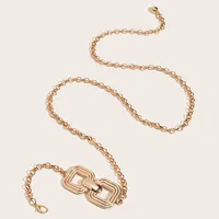 Fashion Geometric Metal Plating Women's Chain Belts 1 Piece main image 3