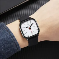 Casual Solid Color Buckle Quartz Men's Watches main image 4