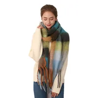 Women's Fashion Lattice Polyester Tassel Polyester Scarves main image 2