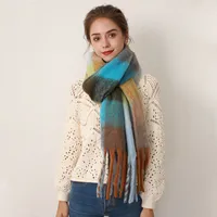 Women's Fashion Lattice Polyester Tassel Polyester Scarves main image 3
