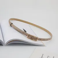 Basic Solid Color Imitation Leather Alloy Buckle Unisex Leather Belts 1 Piece sku image 4