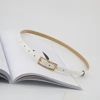 Basic Solid Color Imitation Leather Alloy Buckle Unisex Leather Belts 1 Piece sku image 3