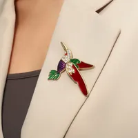 Fashion Animal Alloy Enamel Rhinestones Women's Brooches main image 1