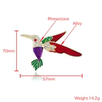 Fashion Animal Alloy Enamel Rhinestones Women's Brooches main image 2