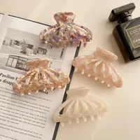 Women's Simple Style Marble Acetic Acid Sheets Handmade Hollow Out Hair Claws main image 2