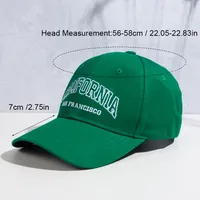 Unisex Fashion Letter Embroidery Curved Eaves Baseball Cap main image 2
