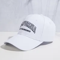 Unisex Fashion Letter Embroidery Curved Eaves Baseball Cap sku image 1