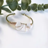 Ethnic Style Moon Alloy Plating Crystal Women's Bangle main image 3