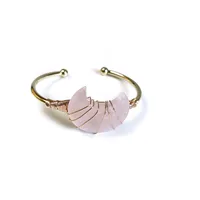 Ethnic Style Moon Alloy Plating Crystal Women's Bangle main image 4