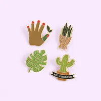 Fashion Cactus Plant Alloy Stoving Varnish Unisex Brooches main image 2