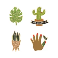 Fashion Cactus Plant Alloy Stoving Varnish Unisex Brooches main image 3