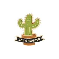 Fashion Cactus Plant Alloy Stoving Varnish Unisex Brooches sku image 1