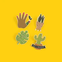 Fashion Cactus Plant Alloy Stoving Varnish Unisex Brooches main image 5