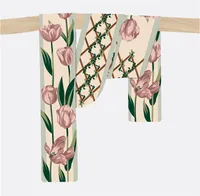 Women's Sweet Flower Satin Silk Scarves main image 2