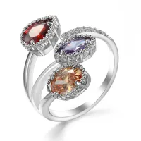 Shiny Water Droplets Copper Women's Rings main image 6
