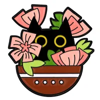 Cute Cat Alloy Stoving Varnish Unisex Brooches sku image 29