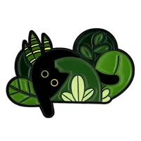 Cute Cat Alloy Stoving Varnish Unisex Brooches sku image 28