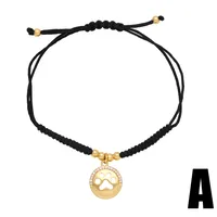 Simple Style Eye Rope Copper Plating Inlay Zircon 18k Gold Plated Unisex Bracelets main image 5