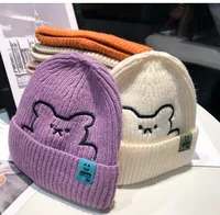 Women's Simple Style Bear Eaveless Wool Cap main image 5