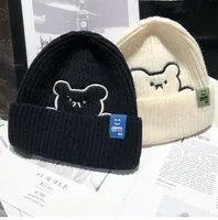 Women's Simple Style Bear Eaveless Wool Cap main image 3