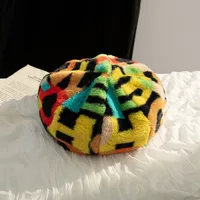 Unisex Vintage Style Graffiti Eaveless Beret Hat sku image 2