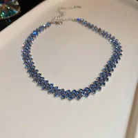 Fashion Full Diamond Multi-layer Necklace sku image 6