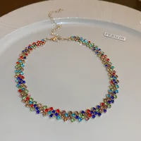 Fashion Full Diamond Multi-layer Necklace sku image 5