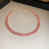 Fashion Full Diamond Multi-layer Necklace sku image 3