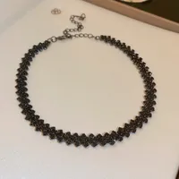 Fashion Full Diamond Multi-layer Necklace sku image 7
