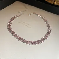 Fashion Full Diamond Multi-layer Necklace sku image 4