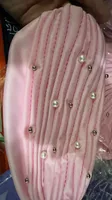 Women's Fashion Solid Color Pearl Eaveless Beanie Hat sku image 4