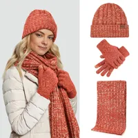 Women's Classic Style Solid Color Water Ripples Beanie Hat main image 1