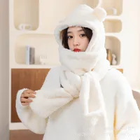 Women's Cute Solid Color Ear Warap Wool Cap sku image 3