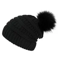 Women's Basic Solid Color Eaveless Wool Cap sku image 1