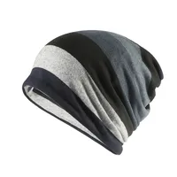 Men's Hip-hop Retro Simple Style Stripe Eaveless Sleeve Cap sku image 1