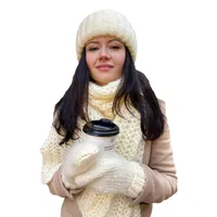 Women's Basic Solid Color Eaveless Wool Cap main image 2