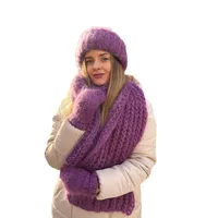 Women's Basic Solid Color Eaveless Wool Cap main image 1