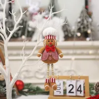 Christmas Cartoon Style Cute Gingerbread Cloth Indoor Party Festival Hanging Ornaments sku image 1