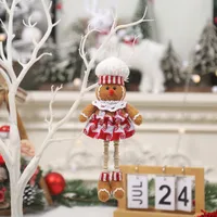 Christmas Cartoon Style Cute Gingerbread Cloth Indoor Party Festival Hanging Ornaments sku image 2