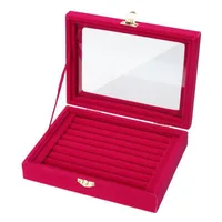 Chinoiserie Vacation Solid Color Cloth Wholesale Jewelry Boxes sku image 2