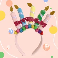 Cute Classic Style Letter Candle Cloth Party Birthday Costume Props sku image 3