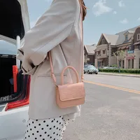 Women's All Seasons Pu Leather Solid Color Streetwear Square Magnetic Buckle Handbag main image 4