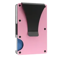 Unisex Solid Color Aluminium Alloy Open Wallets sku image 15